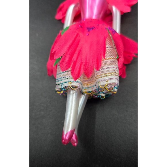 Vintage Decarlini blown glass pink ballerina ornament brunette, Italy - Picture 2 of 5